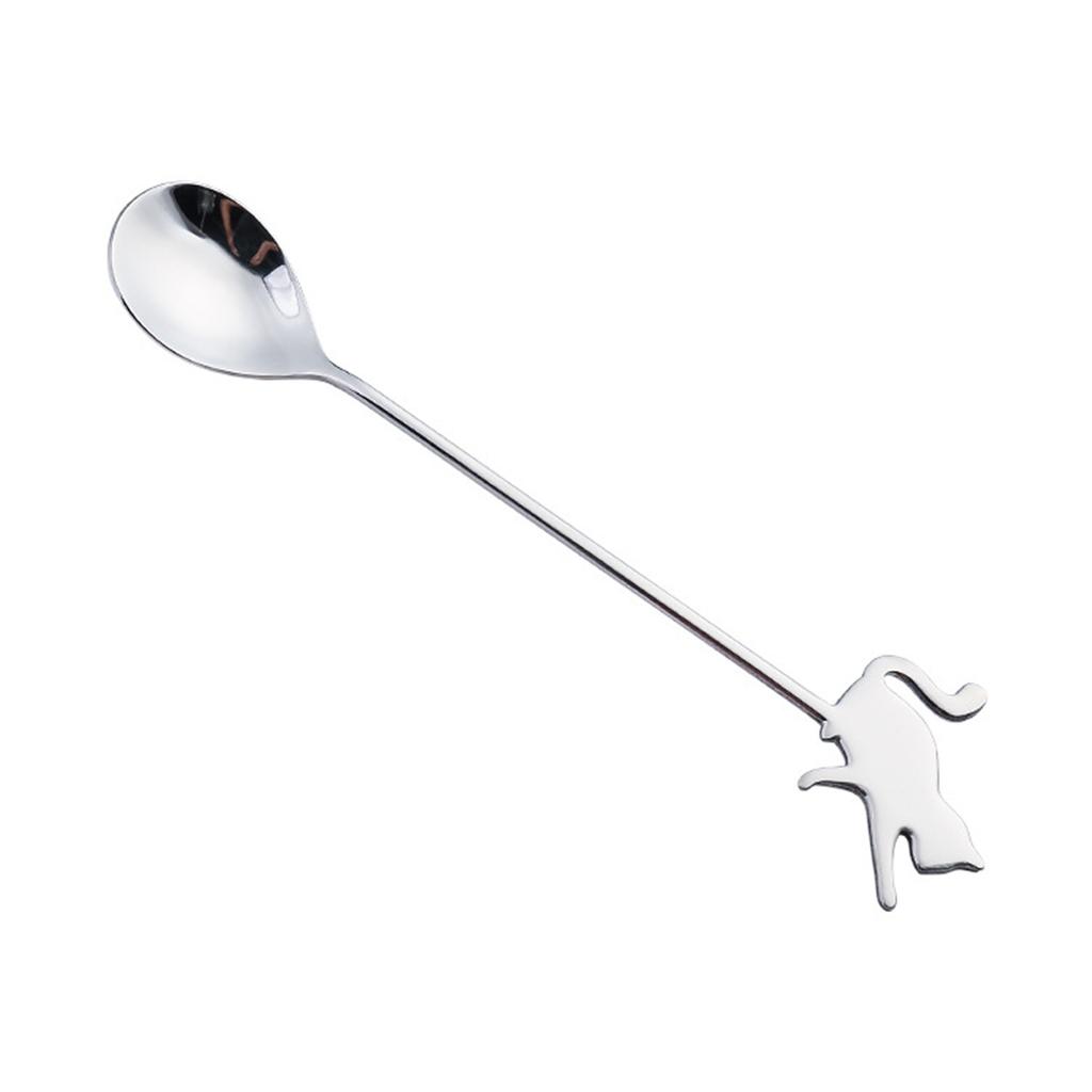 Cute Stainless Steel Mixing Home Drinking Stirring Tool Teaspoon Milk Spoon Coffee Accessories