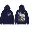 Rock Band Korn Ftl 25 Follow The Leader Merch Hoodies Fashion Vintage Hooded Sweatshirts Men Women Casual Oversized Pullovers