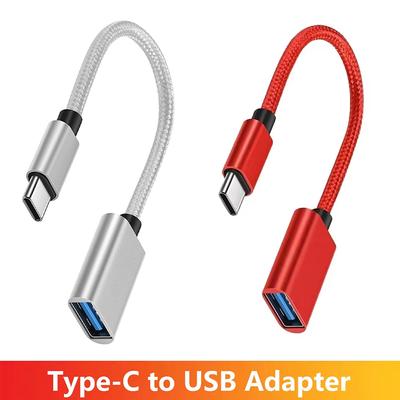 OTG Type C Кабель TYPE-C Папа на USB Мама Адаптер Кабель USB на USB C Кабель OTG Конвертер Для Macbook Huawei Xiaomi Ноутбука