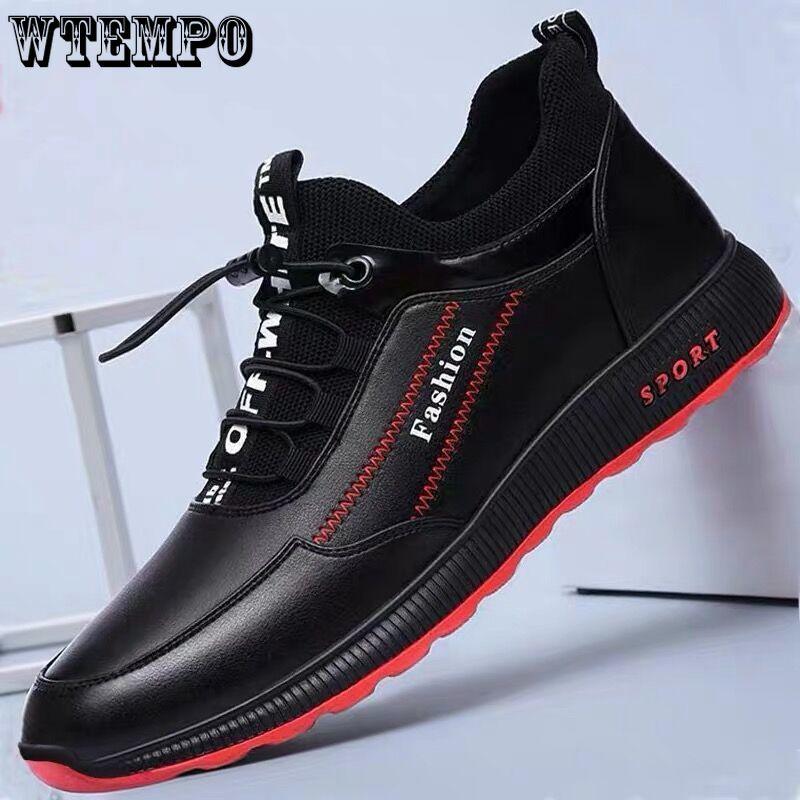 Мужская обувь Удобная модная обувь Повседневная обувь Корейская модная и универсальная мужская кожаная обувь Спортивная обувь для бега Мужская обувь