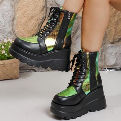 Осень Зима Женские Ботильоны Новые Ботинки в Ретро Стиле Женская Уличная Удобная Обувь Большого Размера Высокие Кроссовки