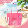 Large Capacity Swimming Shoulder Bag Environmentally Friendly Multifunctional Mesh Handbag Lightweight Foldable Beach Bag
