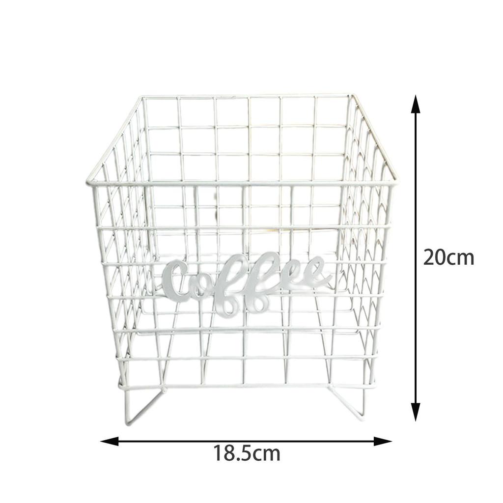 Coffee Pod Holder Metal Compact Multipurpose Coffee Pod Storage Basket for Hotel