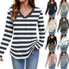 Women Long Sleeve Tops Dressy Casual V Neck Tshirts Basics Tee Vacation Fall Fashion Clothes