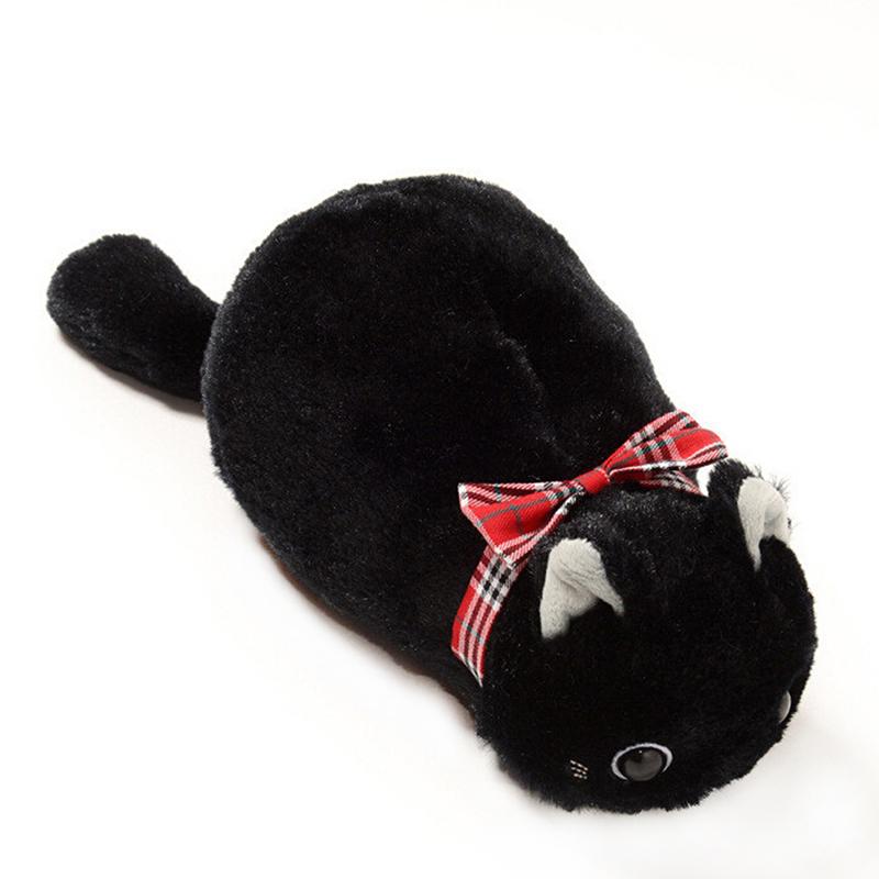 Practical Cute Plush Pencil Case Cat Shape Stationery Holder High Quality Student Practical Office Tool Storage Bag