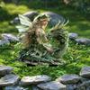 2D Flat, Charming Fairy and Puppy Garden Piles for Flower Pots, Landscape Decorations, Garden Art, Holiday Gifts, and Family Memorabilia