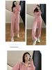 Early Autumn Milk-Style Sweater & Wide-Leg Pants Two-Piece: Playful Casual Sports Suit for Women