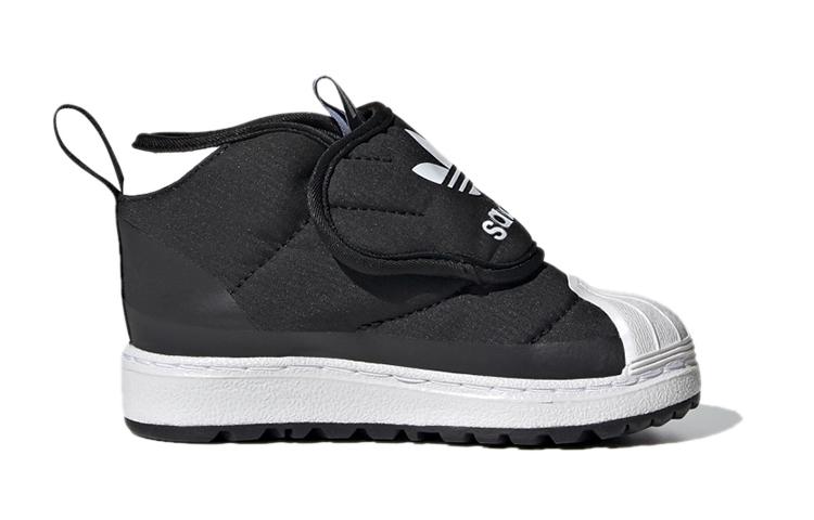 adidas Оригинальные SUPERSTAR 360 Ботинки I Средняя высота Детская Обувь Черный Белый Младенец И Малыш FV7266