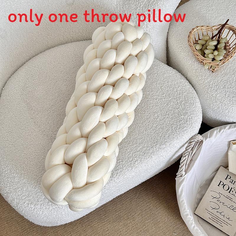Nordic Linen Braided Couch Cushion With Soft Pp Cotton For Bedroom And Sofa Accent