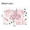 Peony Flower Home Wall Sticker Living Room Removable Decal Mural DIY Decoration