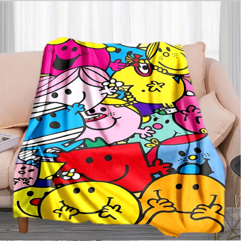 Mr Man Colorful Creatures Blanket Suitable for Sofas, Beds, Offices, And Camping - Perfect Gift for Halloween Christmas