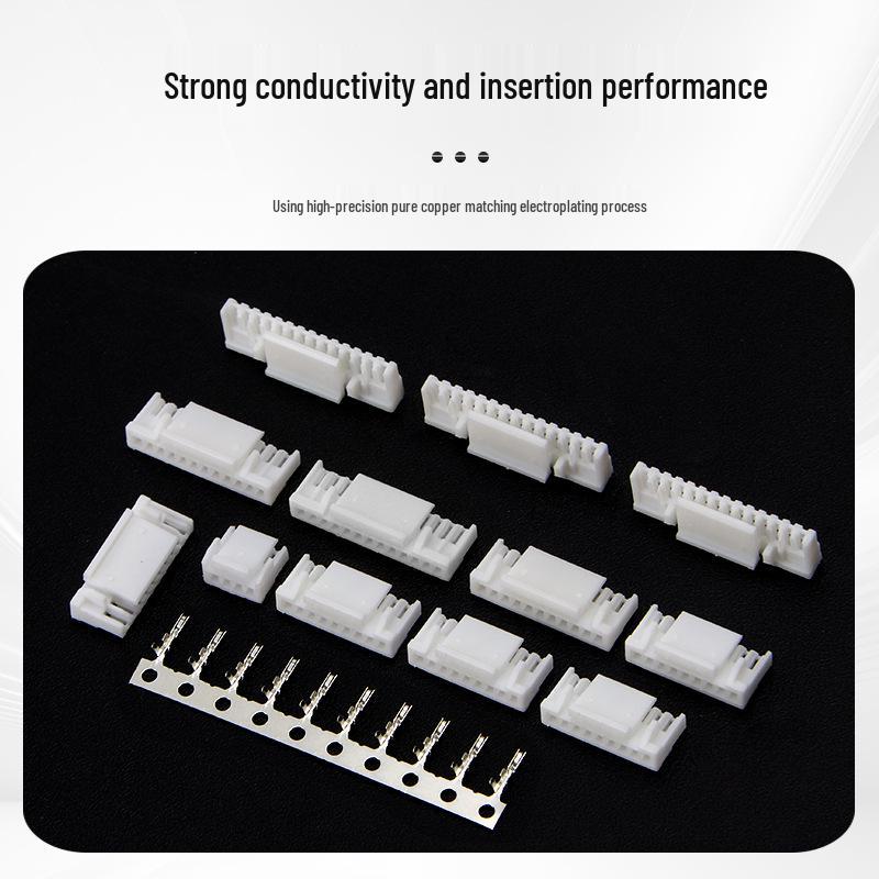 GH1.25 1.25mm Pitch Connector with Lock Buckle, Plastic Housing, and 2-16Y Spring Contact Crimp Terminal