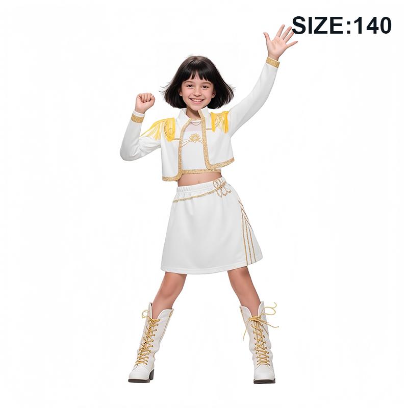 Костюм для косплея K-Pop Hunter, костюм поп-певицы, костюм на Хэллоуин, детское платье для переодевания, сценический костюм