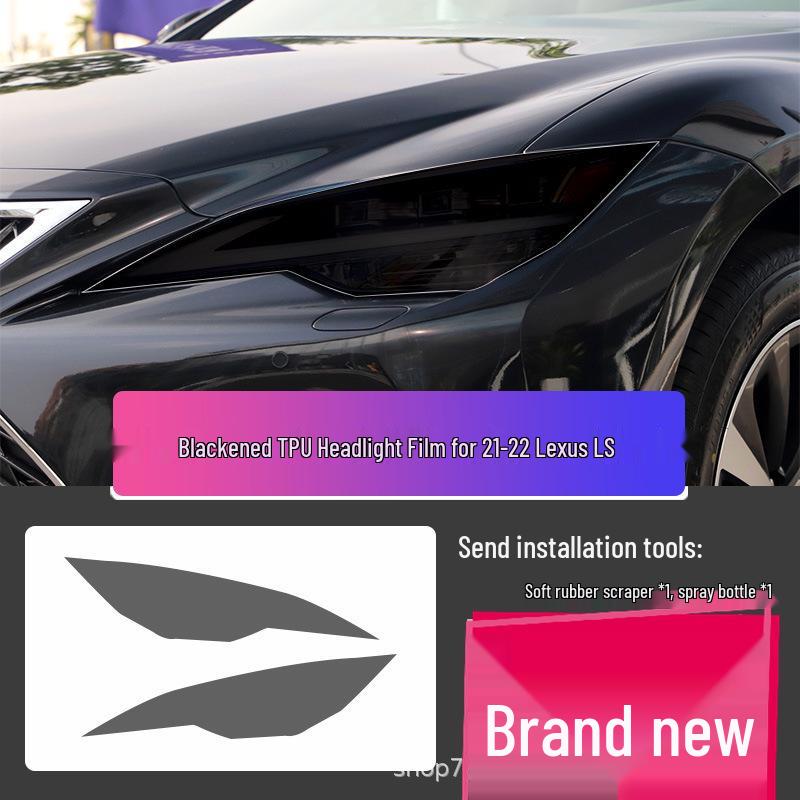 Lexus LX570 Headlight Film – Transparent Smoked Light-Control Protective Film