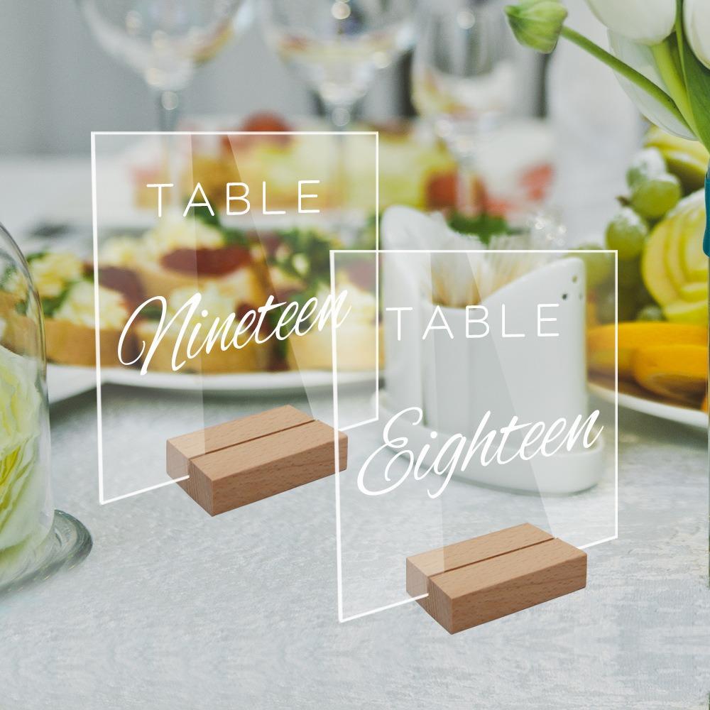 for Wedding Party Decor Menu Display Frame Card Display Stand Table Number Plate Table Number Sign