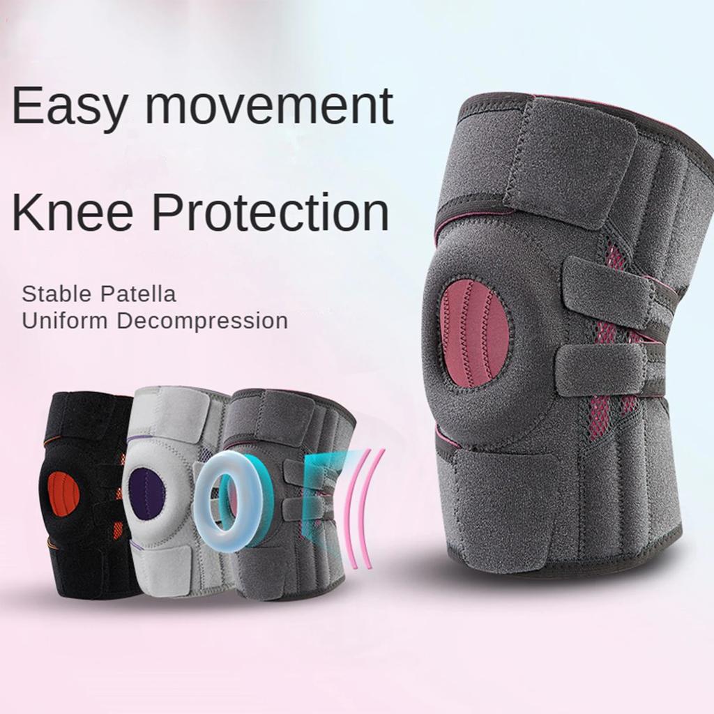 Мениск, спортивный наколенник, защита, силиконовая амортизация, стабильность, защита коленного сустава, поддерживающая полоса, регулируемая