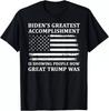 2025/Величайшее достижение Байдена — показать людям, Футболка с Трампом 70-х, Унисекс Футболка