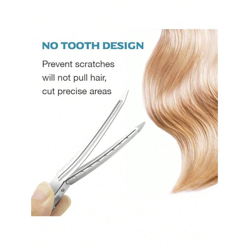 10 шт. Женские модные минималистичные удобные заколки-крабы для волос в Y2K стиле, 3,54 дюйма, полые, из сплава, серебристые, заколки для волос, аксессуары для волос