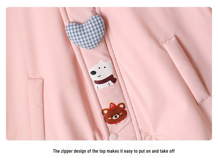 Утепленный зимний флисовый комбинезон-ветровка для младенцев и малышей