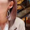 Корейские серьги-гвоздики для женщин, винтажные висячие серьги с жемчугом золотого цвета, комплект серег 2023, трендовые серьги, женские украшения