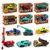 4/6pcs Mini Alloy Engineering Truck Loader 1:64 Simulation Metal Car Model Toy  Sliding Boy Gift