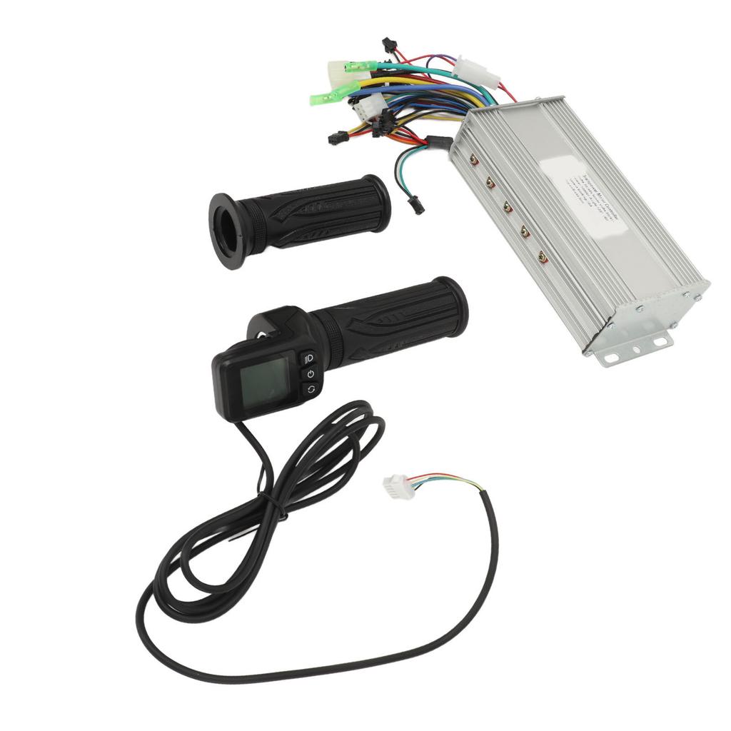 36V 48V 1000W 38A Electric Bike Motor Brushless Controller with 128DX Thumb Throttle Grip LCD Display