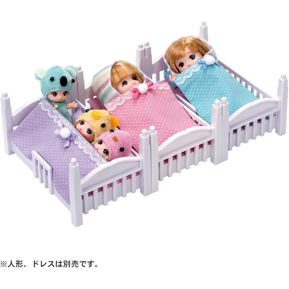 Takara Tomy Licca-chan LF-06 Athletic 3-Tier Bed Dress-Up Play Toy for Ages 3 and Up