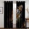 Cougar Wild Lion Tiger Wolf Animal Print Window Curtains for Kids Room Luxury Bedroom Hotel Home Decor Window Balcony Drapes