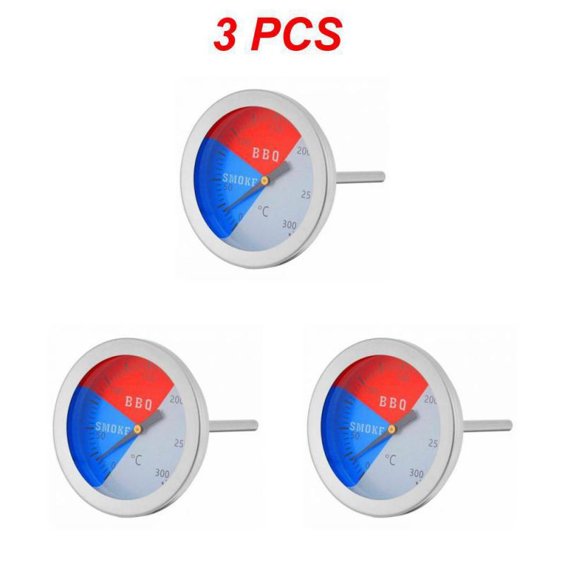 300℃ Аксессуары для барбекю Термометр для гриля и мяса Измеритель температуры из нержавеющей стали Пищевая промышленность Мясо Бытовая кухня Кулинарные инструменты