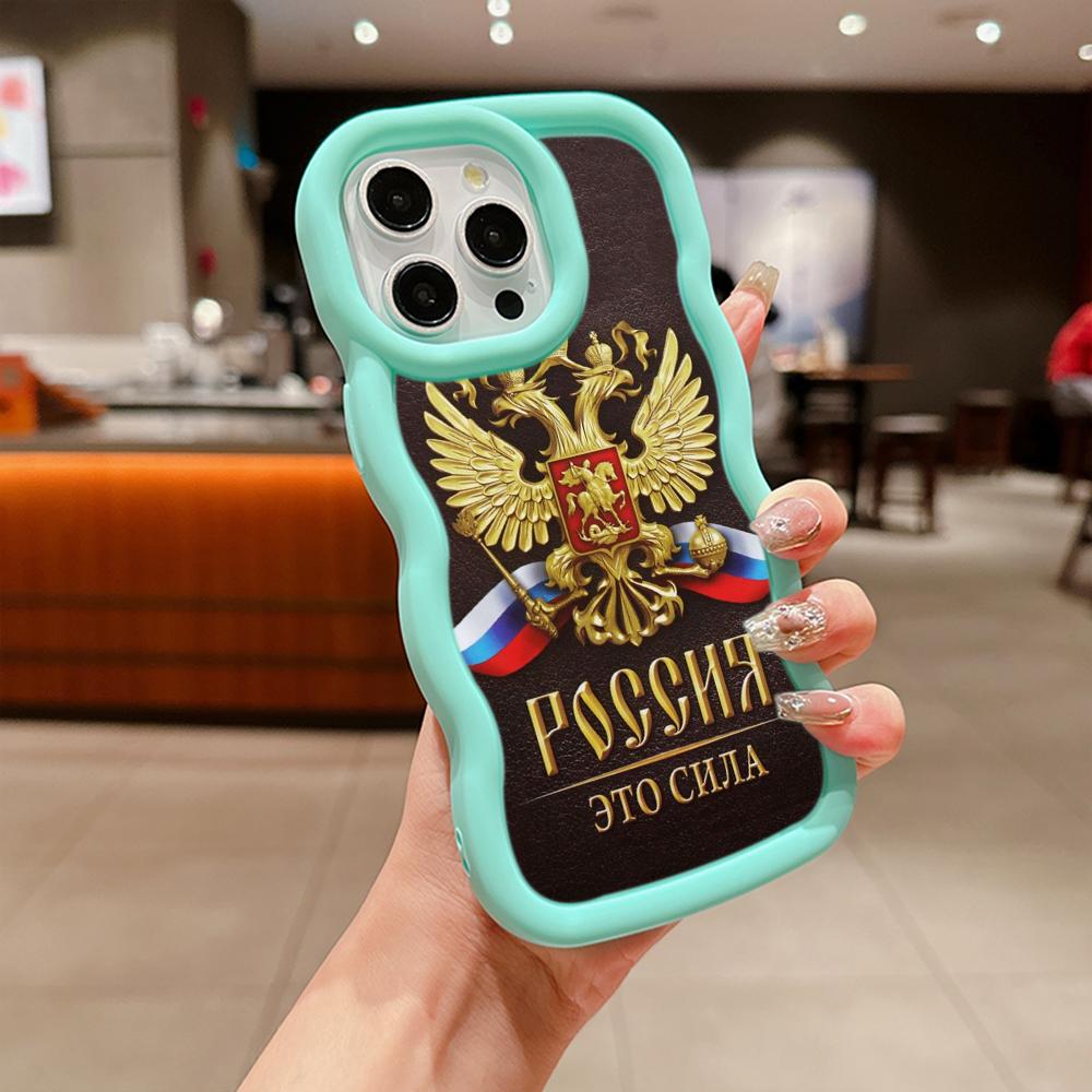 Ae96 Россия эмблема флаг дизайн искусство защитные чехлы для телефонов для iPhone 14 13 Pro Max 11 12 15 Plus Infinix Hot 40i Smart8 Tecno Big Wave задняя крышка из ТПУ