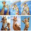 New 5D DIY Diamond Painting Giraffe Diamond Embroidery Animals Cross Stitch Full Round Drill Home Decor Manual Art Gift
