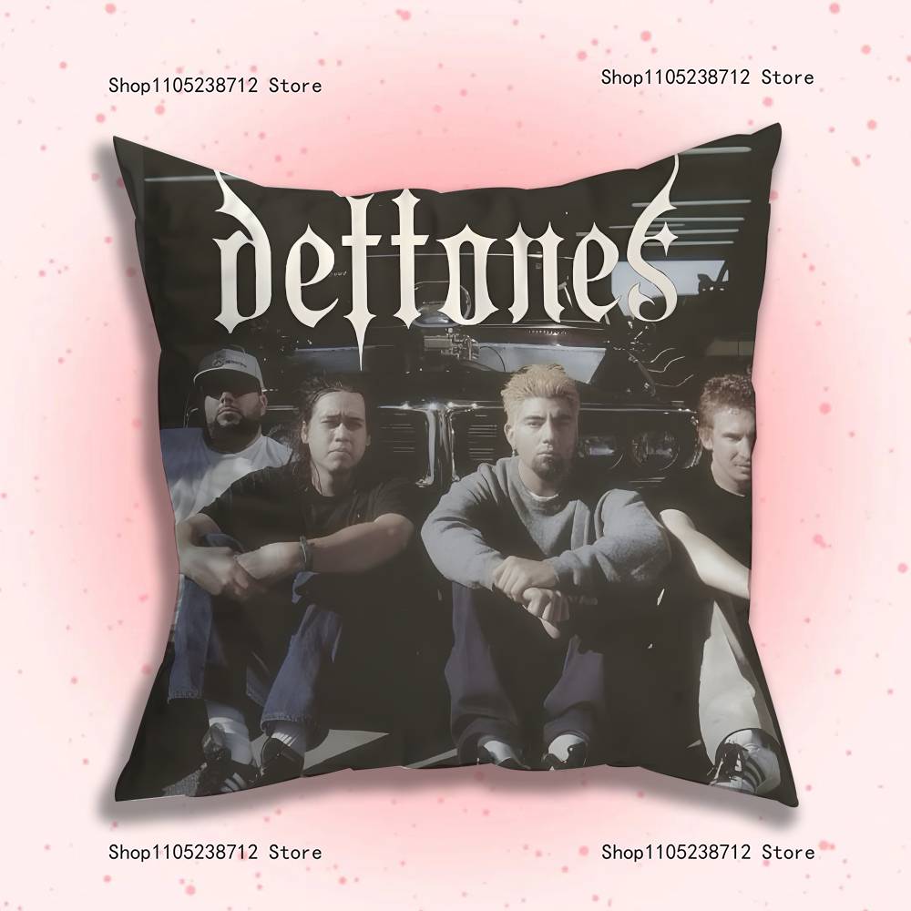 Ретро Полосы D-Deftones Наволочки Мультяшные Декоративные Для Дивана Дома Двусторонняя Печать Короткий Плюш Милая Наволочка