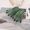 Funny Cat Paw Plush Indoor Slippers with Claws – Thick Cotton for Couples