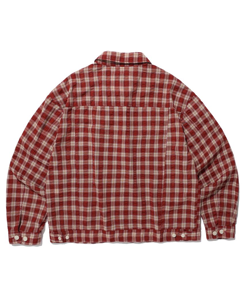 AECA Light Check Trucker-Burgundy