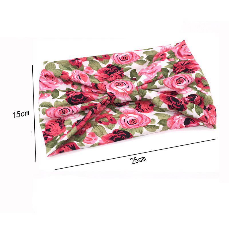 Bohemian Wide Stretch Headband Women Turban Flower Floral Elastic Hair Band Hair Accessories