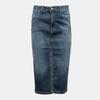 Women's PLEASE Blue Denim Skirt G0fabq2e25