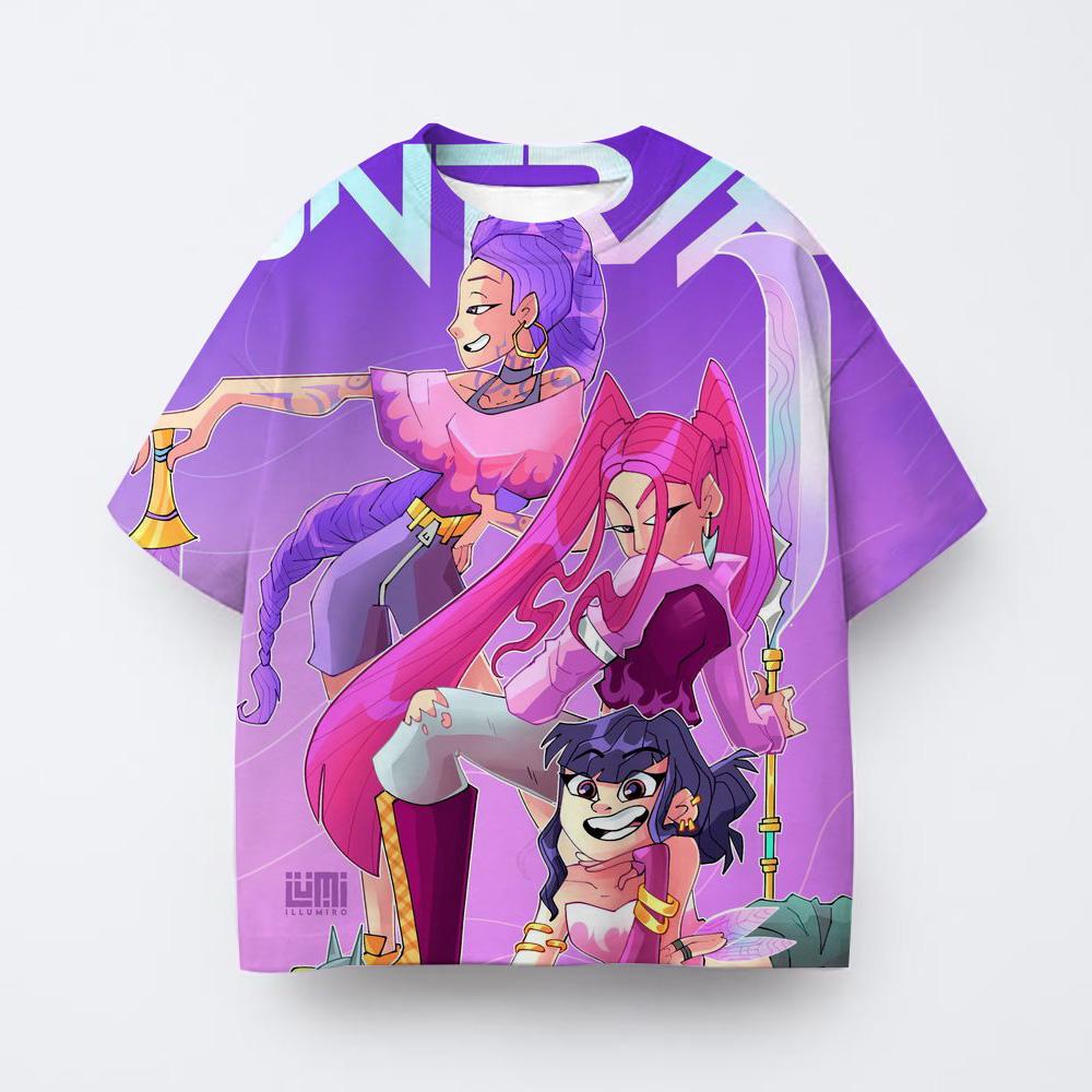 K-pop футболка группы охотников на ведьм летняя молодежная спортивная футболка с коротким рукавом для мальчиков и девочек одежда