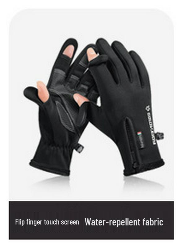 DB65 Waterproof Fingerless Photography Gloves - Warm, Non-slip, Touchscreen for Cycling & Fishing