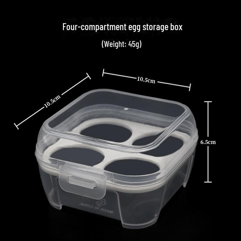 Ударопрочный переносной ящик для хранения яиц с поддоном, прозрачный пластик, 3, 4 или 8 сеток - Beauty Egg Packaging