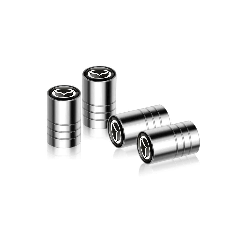 Rust Proof Tire Valve Stem Caps For Mazda 3 6 CX-3 CX-5 CX-30 CX-50 MX-5 Miata Dustproof Wheel Covers Car Styling Accessories