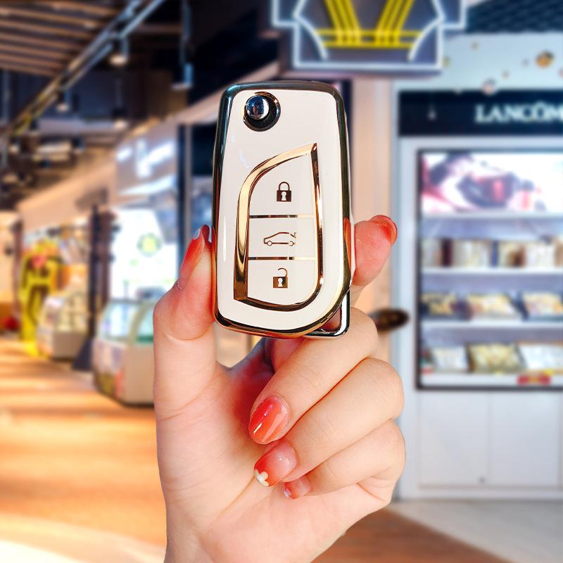 Чехол для ключа Toyota из ТПУ для Corolla, Camry, Levin, Avalon, RAV4, C-HR, Highlander