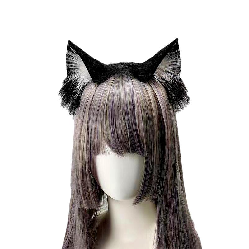 1 шт. Женская повязка на голову на Хэллоуин, милый костюм для косплея, забавная повязка на голову в стиле Лолиты с кошачьими ушками, аксессуары для волос для косплея для девочек