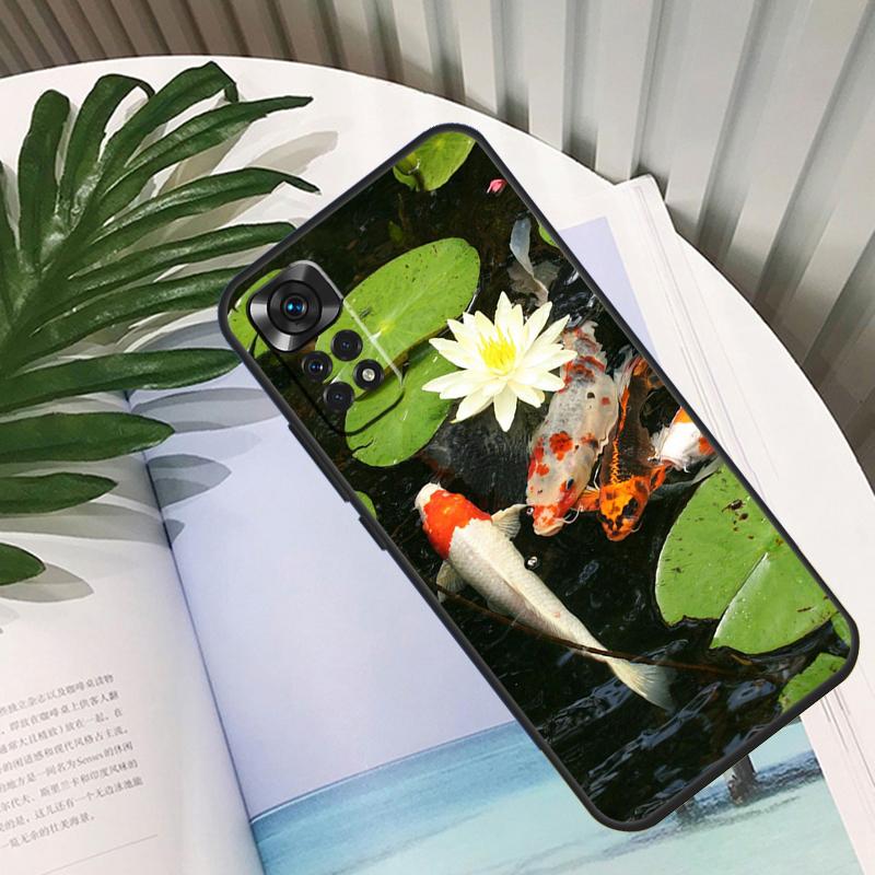 Чехол Funda с китайскими карпами Кои для Xiaomi Redmi Note 14 10 11 12 13 15 Pro Plus Чехол для Redmi 15 15C 14C 12C 10C 13C