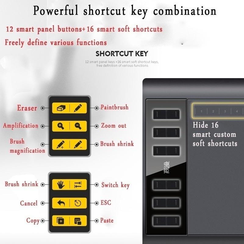 Модный новый цифровой планшет 1060 PRO, модный офисный компьютер, доска для рисования, можно подключить к мобильному телефону/компьютеру