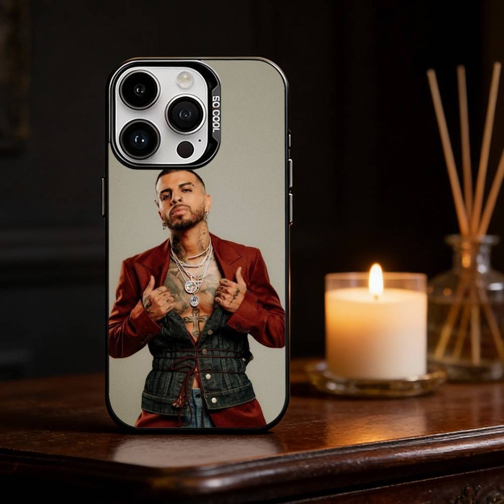 Singer R-Rauw Alejandro Phone Case For iPhone 17,16,15,14,13,12,11,Pro Max,Plus Candy Silver Cover