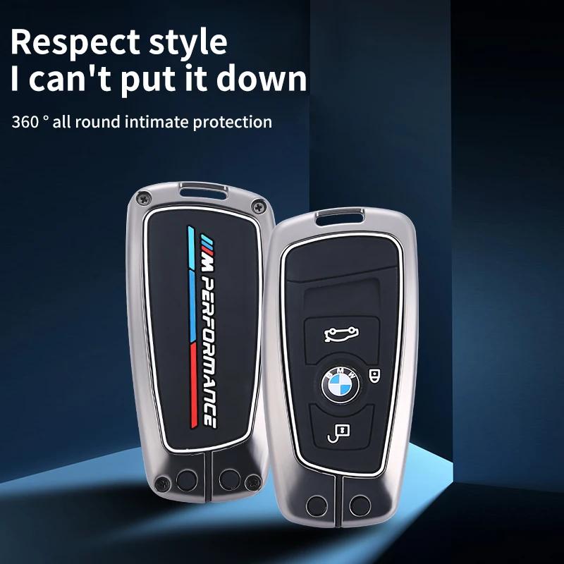 Hot 2025 Metal Car Key Case Cover for BMW 520 F10 F30 F18 118i 320i 1 3 5 7 Series X3 F25 X4 M3 M5 Keychain Bag Shell Accessorie