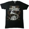 Хлопковая футболка The Gaslight Anthem Gramophone 100% Мужская Футболка Топ Мужской Размер Средний Черный Футболка Рок-группы