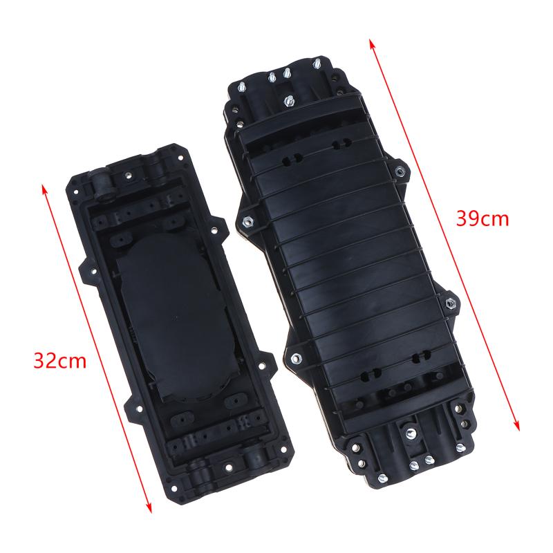 Fiber Splice Box IP65 Waterproof 12/24 Core 2 In 2 Out Fiber Optic Joint Box for Outdoor Cable Connection Protection