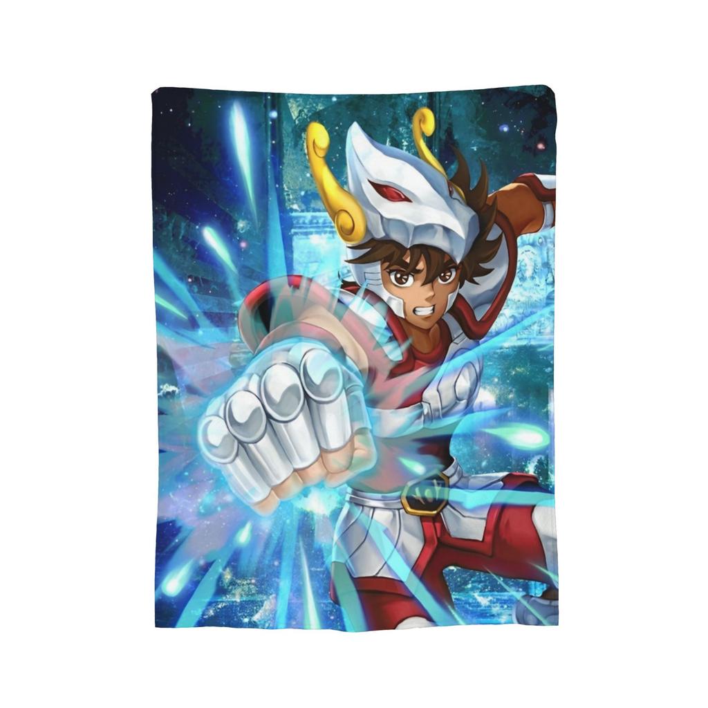 Saints Seiyas Blanket Fleece Knights of the Zodiac Soft Throw Blanket for Home Couch Bedroom Quilt