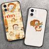 Чехол для телефона P-Picture Book Bread для IPhone 17 Air 16 15 14 13 Pro Max 11 12 Черный силиконовый чехол